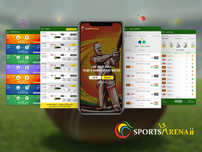 A fantasy Sports Platform app design fantasy sports icon logo marketplace realtime sports app ui ux