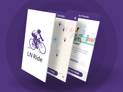 A Bike Sharing Application app bike ride bike sharing branding design icon marketplace mobile app design share bike ui ux