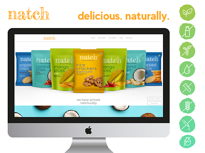 A natural snack company delicious snacks design natural ingredients snacks ui ux web app