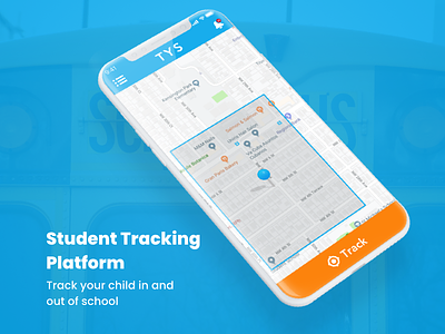 Student Tracking Platform app design illustration mobile app schoolbus tracking student tracking typography ui ui design ux vector