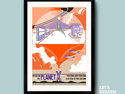 Planet X Poster 3 illustration posters