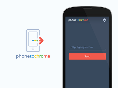 phonetochome - logo alt / promo chrome logo phone varela round white