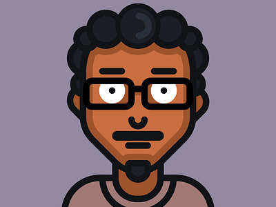 Avatars - sudheerDev avatar beard glasses illustration normal vector