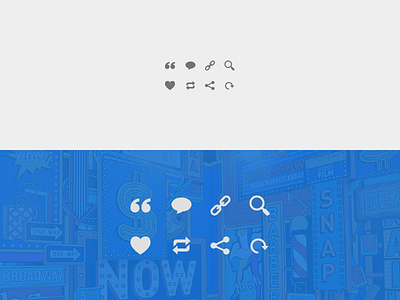 Caesar - UI Icons caesar chat heart icon link load overlay quote reblog search share theme