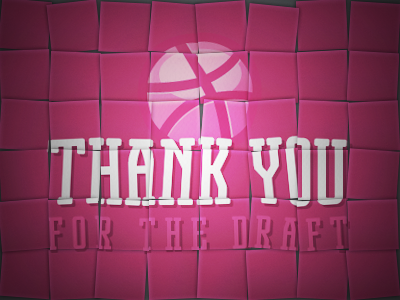 Thank You Keiron Lowe design draft dribbble keiron lowe rookie thank you