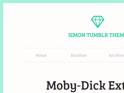 Simon - Simple Tumblr Theme