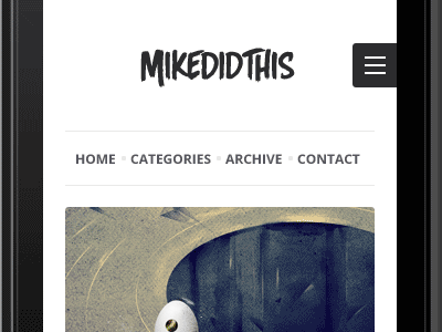 Mobile View mikedidthis mobile pierre responsive theme tumblr