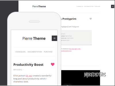Themeforest Preview mikedidthis pierre promo sales themeforest tumblr