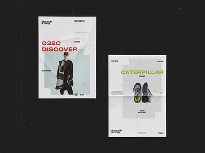 SneakerStudio — 02 — Posters creative design graphic layout shoes streetwear style typography visual