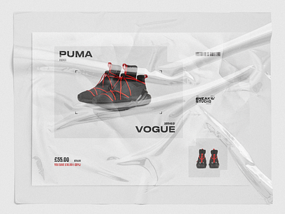 SneakerStudio — 03 — Poster creative design graphic layout shoes streetwear style typography visual