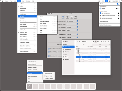 macOS Mid-Fi Wireframe Kit