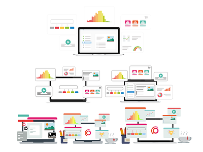 LMS Interface Illustration hero image evolution