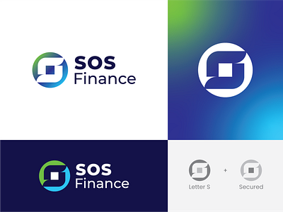 SOS Finance Logo Design 1 bank beautiful brand concept corporate creative design finance financial identity loan logo minimalist modern professional safe sales security