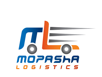 Mopasha Logistics Logo Design Concept beautiful brand company concept corporate creative design icon identity illustration logistics logo minimalist modern mopasha professional