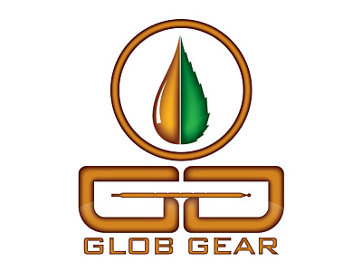 Glob Gear brand concept design gear glob identity logo