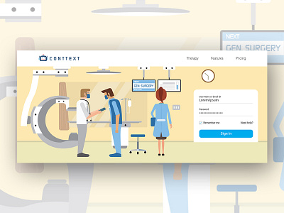 Conttext - Login concept conttext design login therapy website