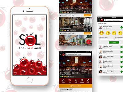 Shout Out Loud App Design app concept design interface loud mobile out shout sol ui