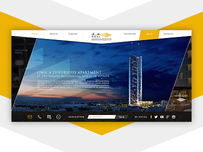 Rafal - Landing Page Design cutting design development edge estate landing modern page rafal real website