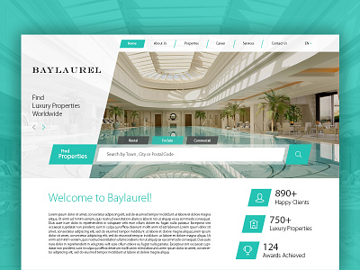 Baylaurel Landing Page Design Concept baylaurel concept cutting design development edge estate landing modern page real website