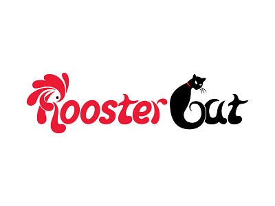 Rooster Cat Logo Design beautiful brand cat company concept corporate creative design identity illustration logo minimalist modern professional rooster
