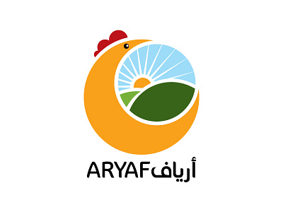 Aryaf Logo Design Concepts beautiful bird brand chicken company concept corporate creative design egg farm fresh identity illustration logo minimalist modern natural poultry professional