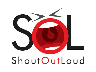Shout Out Loud Logo Design angry beautiful brand company concept corporate creative design funny identity illustration logo loud minimalist modern out professional shout