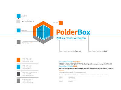 Logo Design PolderBox branding logo typography vector