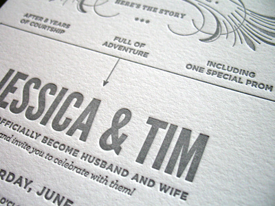 Story finished gray letterpress rebound story