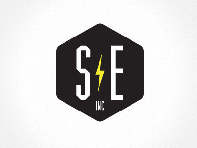 Se Inc badge bolt initials rebound