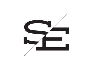 S/E initials logo simple