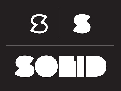 Solid "S" branding icon identity logo