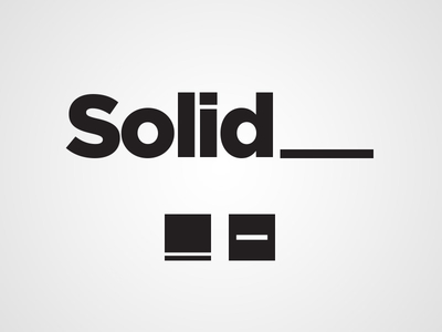 Solid_ branding concept icons identity logo