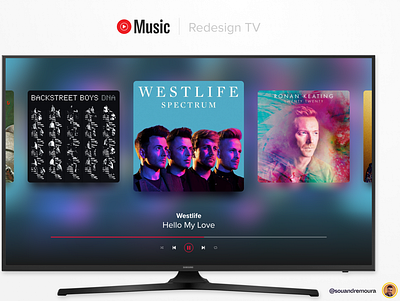Youtube Music Redesign TV music redesign redesign concept tv youtube youtube music