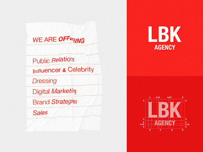 LBK Production & LBK Agency — Logo Design agency design fashion fashion week identity lettermark logo logotype mark pr production red show