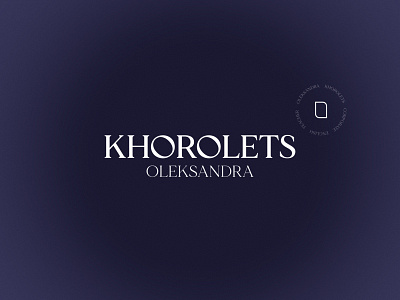 Logo Design for Oleksandra Khorolets brand identity branding design emblem english fiolet lettermark logo logotype mark symbol teacher