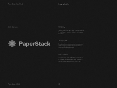 Design Principles of Logo for PaperStack