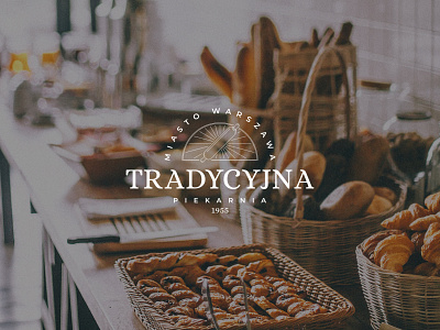 Logo Design for Tradycyjna Piekarnia bakery brand identity bread croissant design emblem kapustin logo mark rolling pin