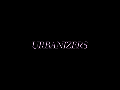 URBANIZERS Logo Design branding creative agency digital kapustin logo logotype minimal pink wordmark