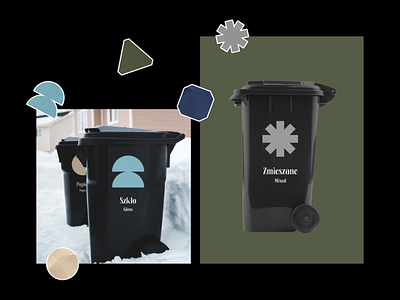 Zasady Segregacji Odpadów w Warszawie bag branding design kapustin rebranding recycling redesign sticker symbols trash