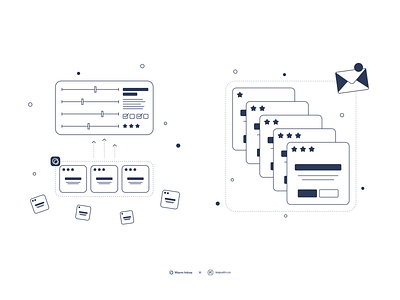 Illustration system for Warm Intros ✨