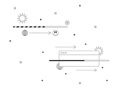 Loading illustrations from Tokyo Illustrations 1.0 ⛩ design digital download illustration kapustin linear loading outline setup vector