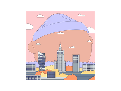 #3 — Warsaw based artist 2d avatar character city design digital flat illustration kapustin life vector warsaw