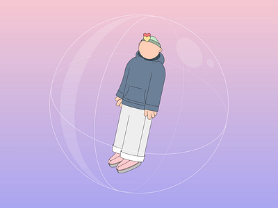 Lovely information bubble 2d animation avatar character colorful design digital illustration kapustin loop vector