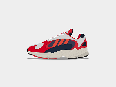Adidas Yung 1 adidas design illustration shoes sneakers vector yung