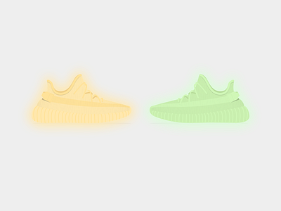 Preview Yeezy Boost 350 V3 boost color design fashion illustration kanyewest shoes sneakers vector yeezy