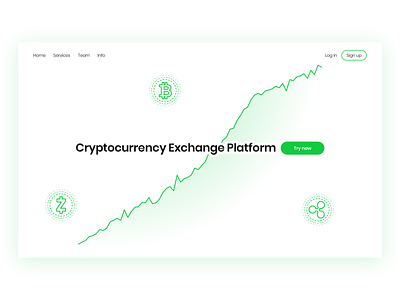 Cryptocurrency Exchange Platform bitcoin buisness crypto crypto exchange cryptocurrency design exchange illustration platform ui vector