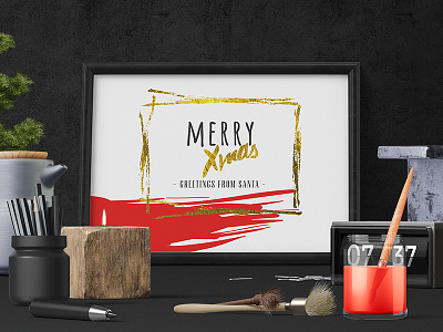 Golden Foil Christmas Backgrounds