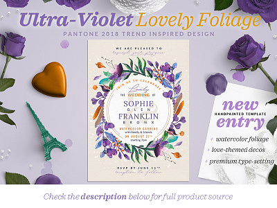 Ultra-Violet Lovely Foliage Card III