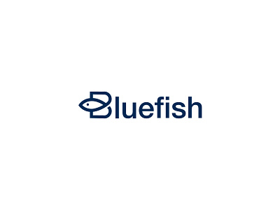 Bluefish Logotype bluefish clean creative design fish fish logo logo logo design minimal modern simple