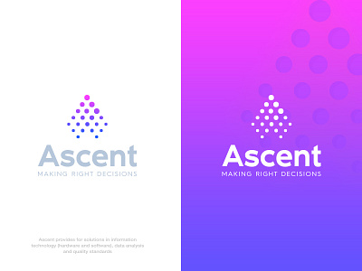Ascent ascent clean data data analysis hardware logo modern simple software technology